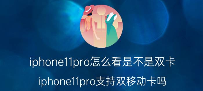 iphone11pro怎么看是不是双卡 iphone11pro支持双移动卡吗？